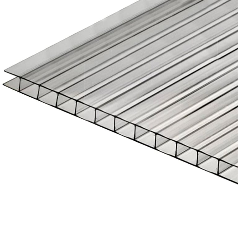 Techo de Policarbonato Alveolar Clear 1.05m x 2.95m x 10mm Polygal ...