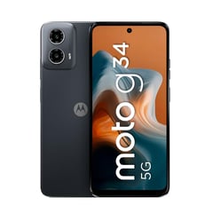 MOTOROLA - Smartphone Moto G34 5G 8GB 256GB Negro Meteorito Liberado