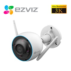 EZVIZ - Cámara Seguridad H3 3K 5MP Wi-Fi Inalámbrica Exterior