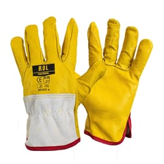 RDL - Guantes de Cuero Driver Amarillo