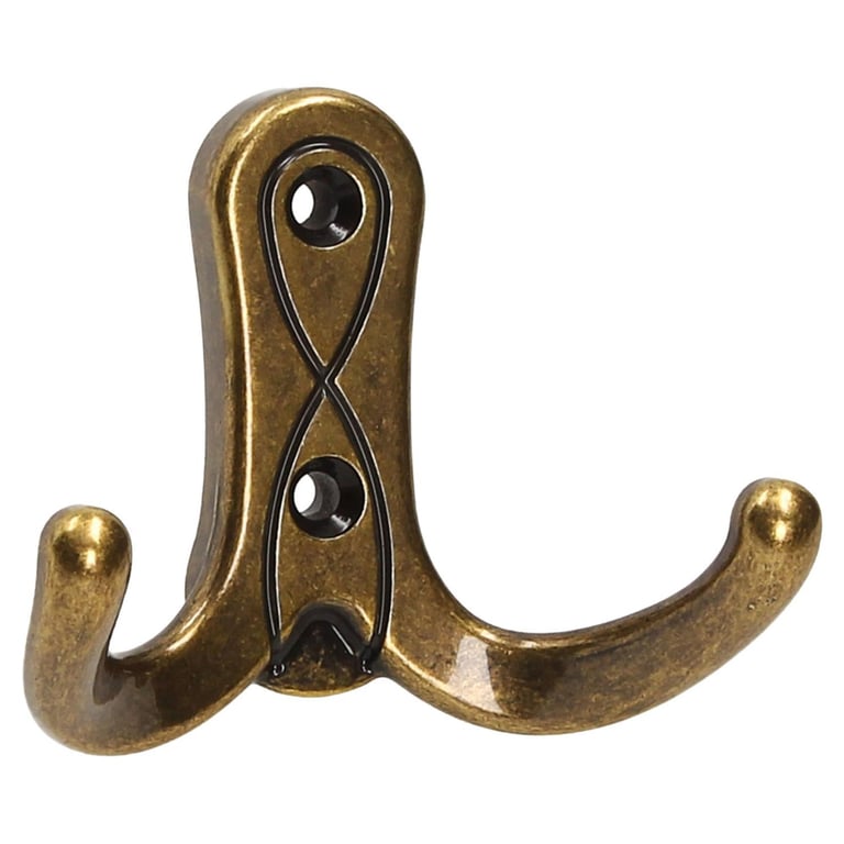 Colgador De Pared Wellington, Zamak, Pintado Negro, 7 Ud. Emuca