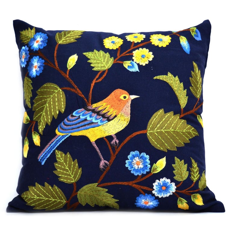 Cojín Pájaro Multicolor 45x45cm | Sodimac Falabella