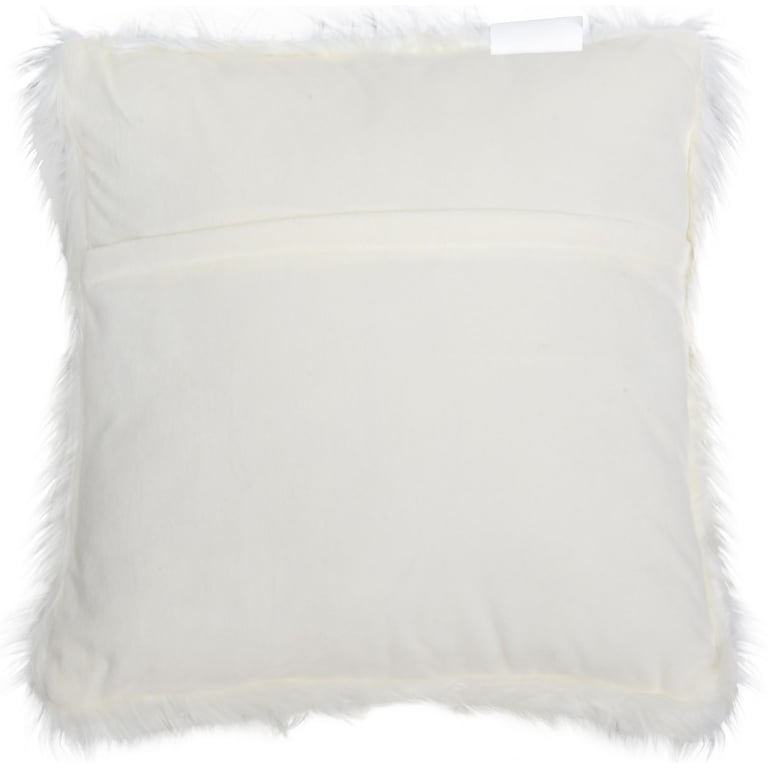 Cojín Peludo Blanco 45x45cm | Sodimac Falabella
