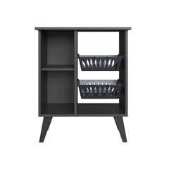 GENIALFLEX - Mueble Verdulero 2 Niveles Grafito