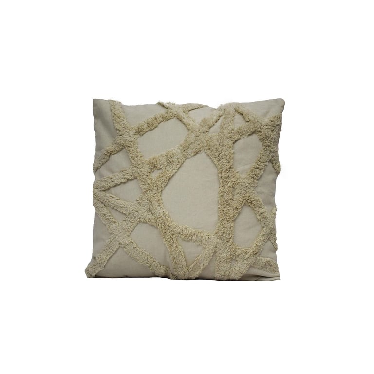 Cojín Rayas Natural 45x45cm | Sodimac Falabella