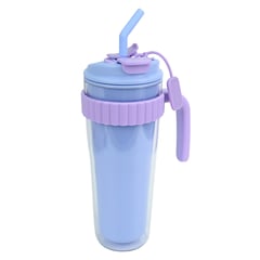 JUST HOME COLLECTION - Vaso con Asa y Cañita Celeste 900ml