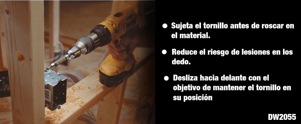 ACCESORIOS, GUIA MAGNETICA, PARA TORNILLOS, DEWALT,DW2056