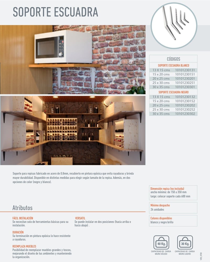 Soporte Repisa Ducasee Soportes