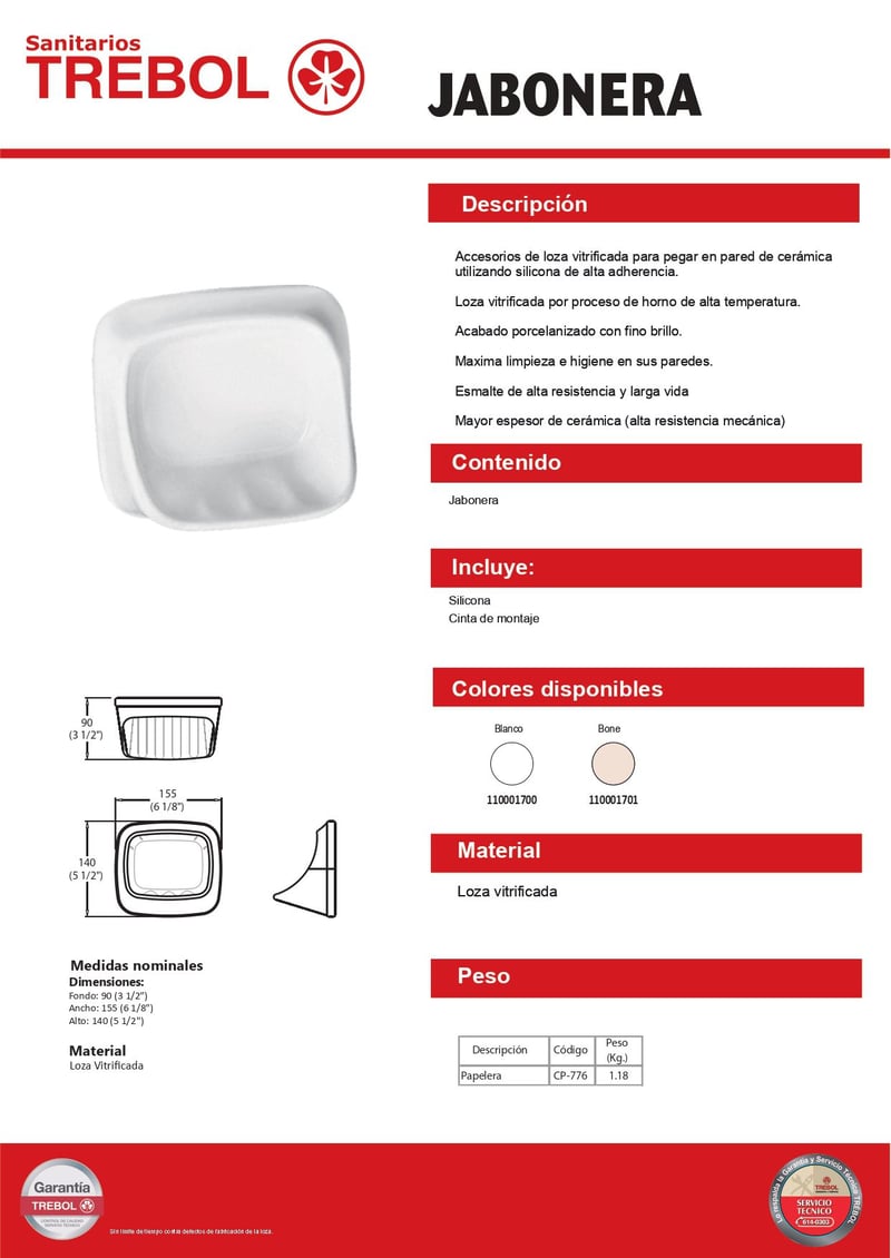 Trebol, bao, grifera