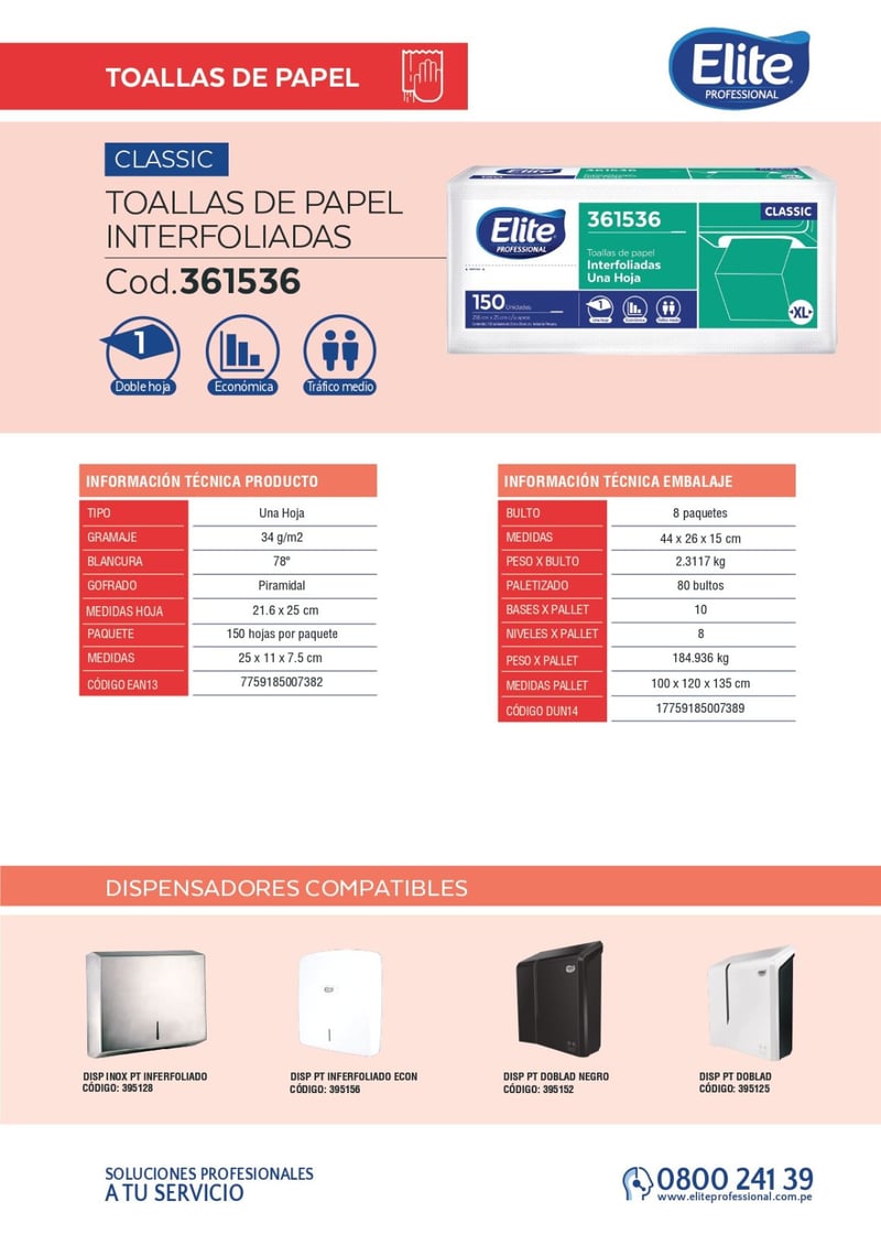PT, Papel Toalla, Interfoliada, Higiene, Limpieza, 150 Hojas, Toalla Interfoliada Plus, XL, 361536, toballa, toaya