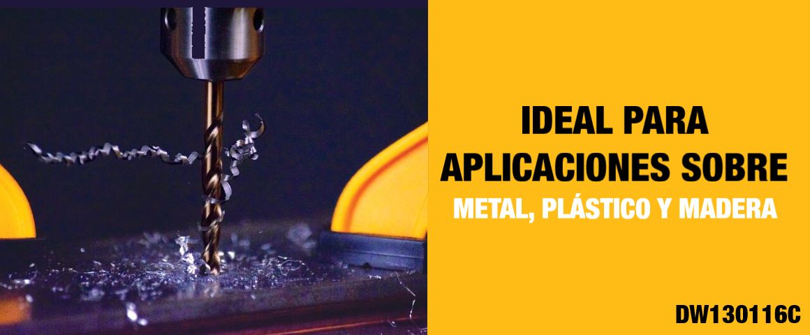 ACCESORIOS, BROCAS, HSS, CORTE RAPIDO, DEWALT, DW130116C