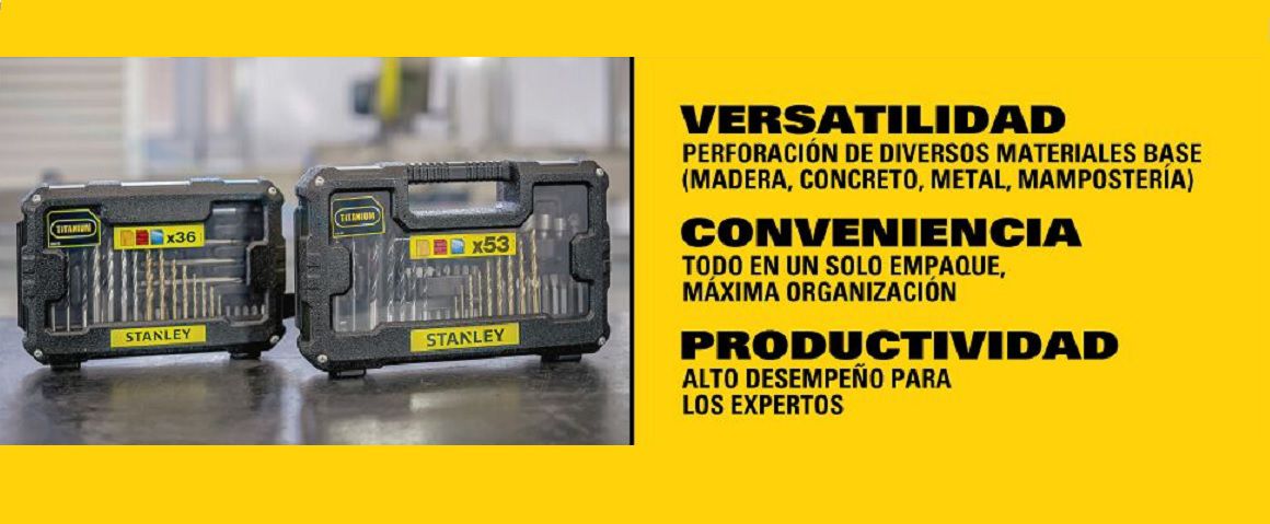 ACCESORIOS, JUEGO DE PUNTAS, SET, ATORNIALLAR, 100 PIEZAS, 100 ACCESORIOS, STANLEY, STA7205-XJ