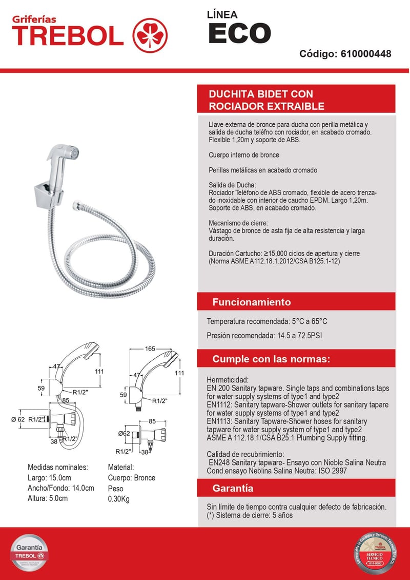 Trebol, bao, grifera
