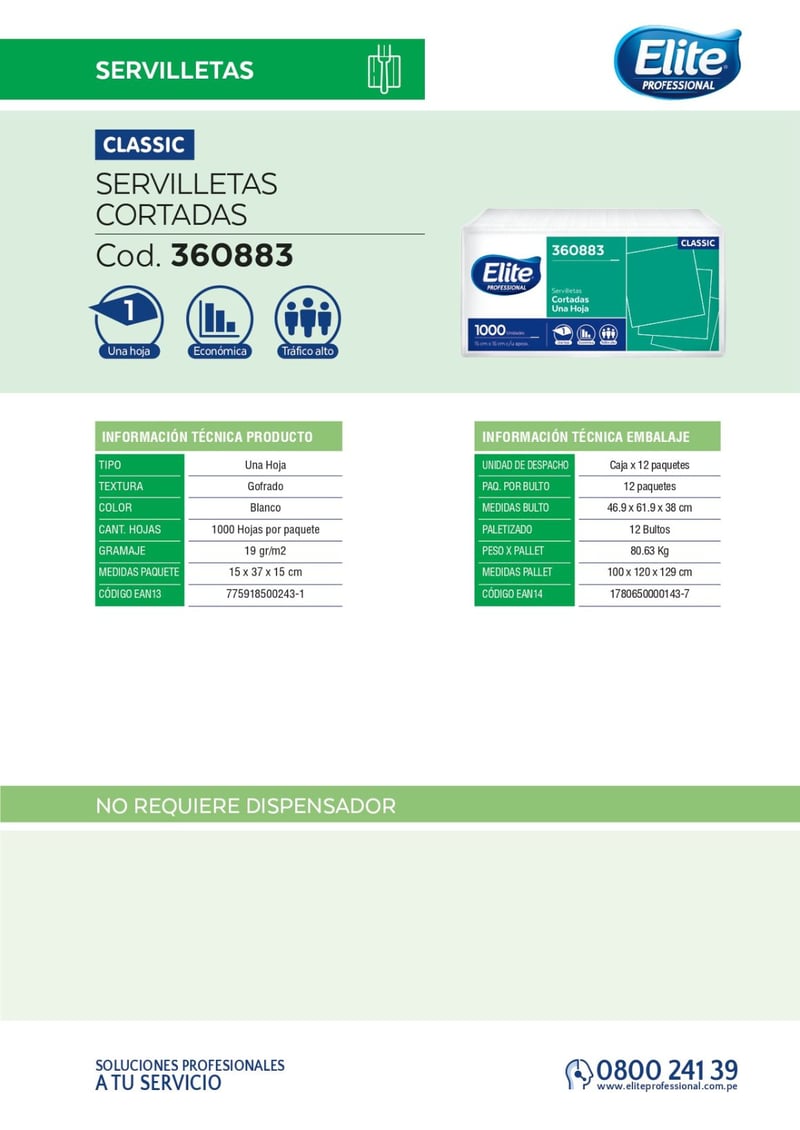 Servilletas, Higiene, Limpieza, 100 hojas, Servilleta Plus, Restaurantes,  sevilleta, sebilleta, seviyeta