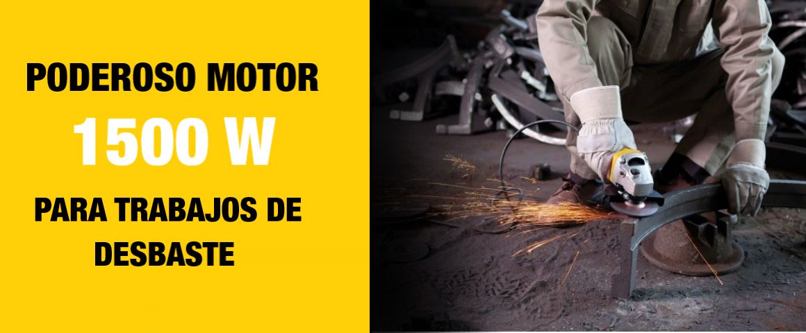 ESMERIL ANGULAR;HERRAMIENTAS CON CABLE, ELECTRICA, 1500W, 4 1/2