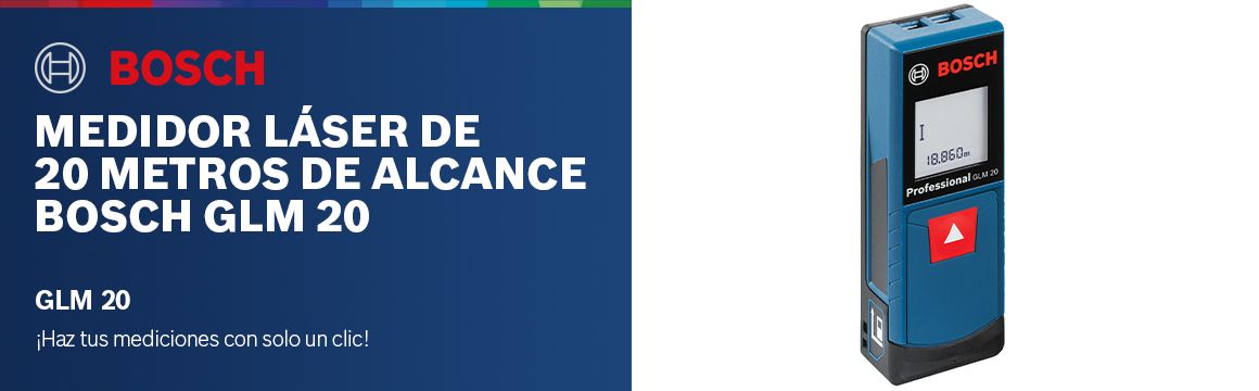 Medidor Lser de 20 metros de Alcance Bosch GLM 20