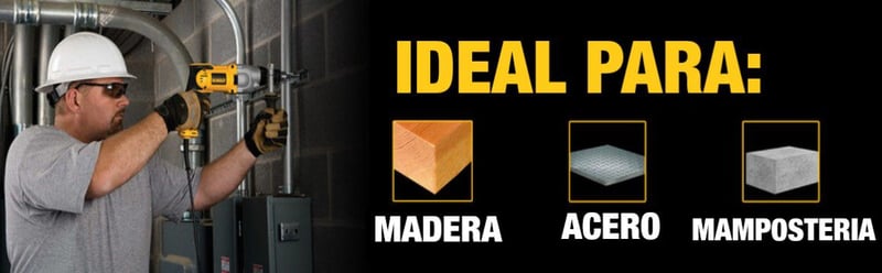 TALADRO PERCUTOR, ELECTRICA, HERRAMIENTA, MANDRIL, MAMPOSTERIA, ACERO, MADERA, DEWALT, DWD520