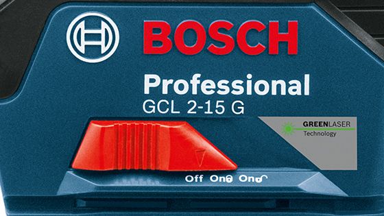 Nivel Lser de Lneas Verdes 15 m con puntos Bosch GCL 2-15 G