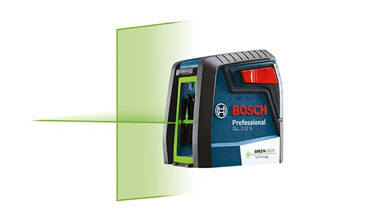 Nivel Lser verde de lneas cruzadas 12 metros Bosch GLL 2-12G