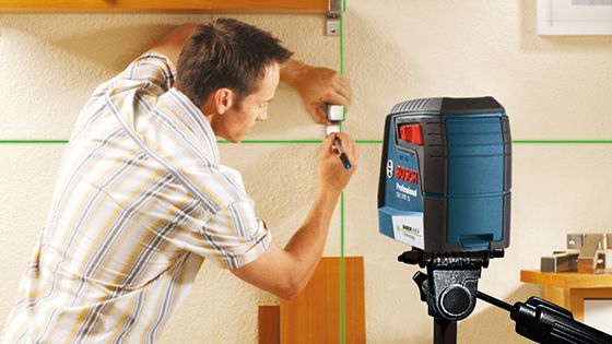 Nivel Lser verde de lneas cruzadas 12 metros Bosch GLL 2-12G