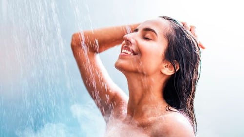 ducha relajante con sole