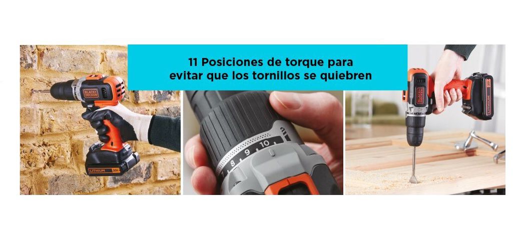 Taladro percutor Black&Decker BCD704C1 inalmbrico con batera