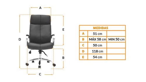 Silla De oficina Presidente Paris