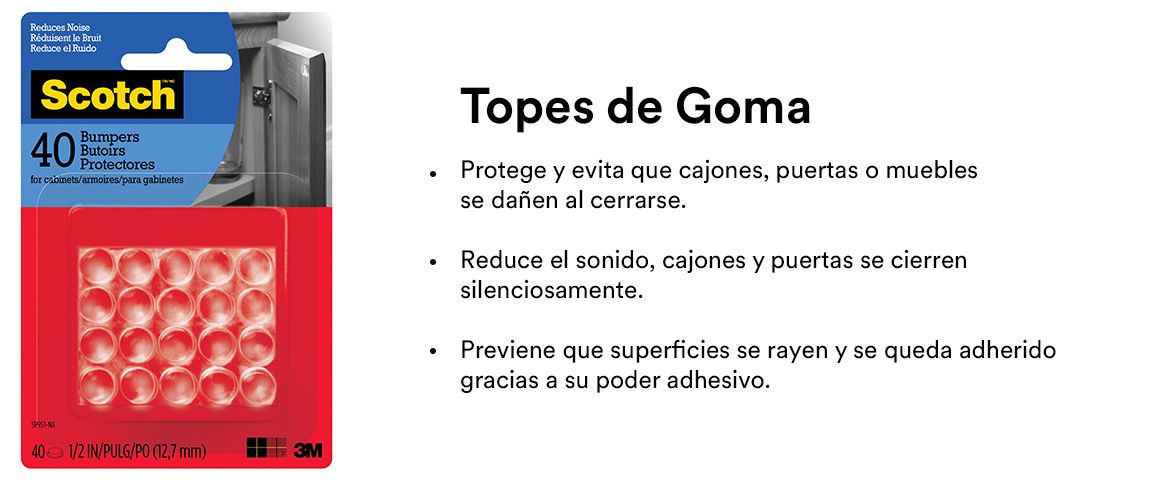 Scotch, bumpers, protectores de pisos, protectores de goma, protectores de puerta, antideslizantes, antideslizante para silln, protector de goma para silln, protectores de goma para pisos, antidelizantes para pisos, fieltros, topes de goma, topes para silln, pads antideslizantes, pads autoadehesivos, pads deslizadores, fieltros adhesivos.