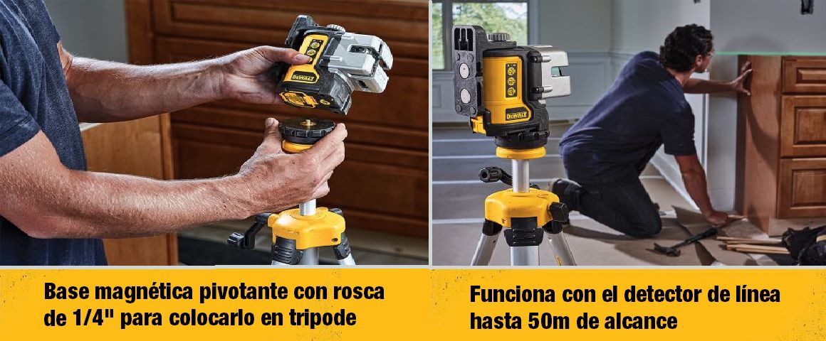 NIVEL LASER, LUCES, VERDES, 3 LINEAS, 3 HACES VERDES, LUZ, LINEAS, BASE MAGNETICA, DEWALT,DW089CG