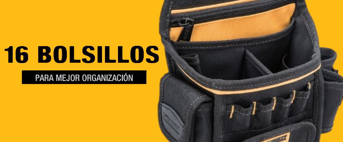 ACCESORIOS, PORTA HERRAMIENTAS, BOLSO, TAMA�O S, CONSTURCTOR, BOLSILLOS, DEWALT, DWST83485-LA