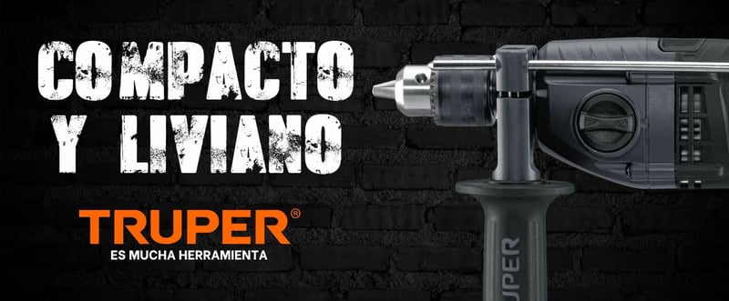 Rotomartillo 1/2 pulgada, 650W ROTO-1/2N6-2, Rotomartillo eléctrico Truper, Martillo percutor 650W, Taladro de impacto 1/2