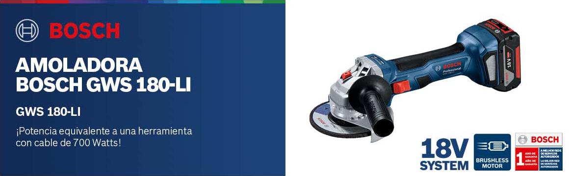 Amoladora Bosch GWS 180-LI