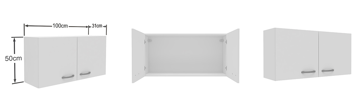Mueble Mural Blanco Ditalia