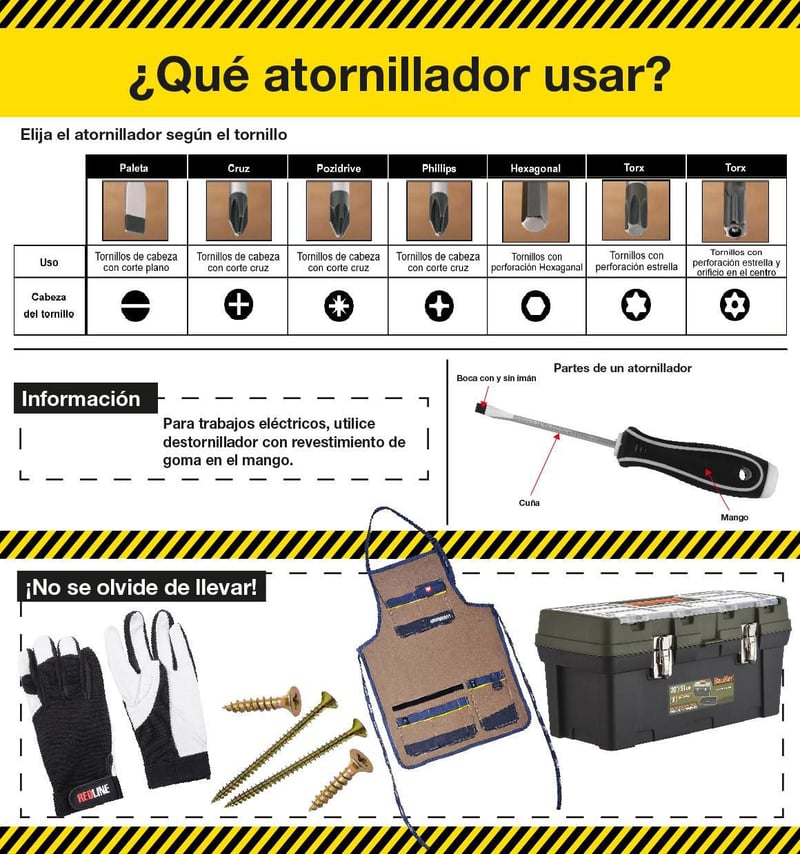 Destornillador Atornillador