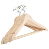 Pack de 8 perchas de madera natural