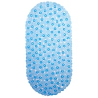 Alfombra de baño antideslizante Burbuja 40 x 60 cm azul