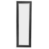 Espejo rectangular Adelaide negro y marrón 45 x 135 cm