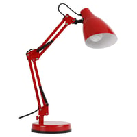 Lámpara de escritorio roja 1 luz E27