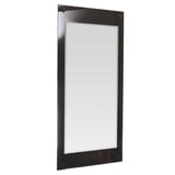 Espejo para baño rectangular con marco de vidrio 50 x 100 cm