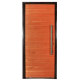 Puerta exterior de madera 200 x 80 cm cedro izquierda