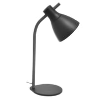 Lámpara de escritorio Aarón 1 luz E27 negro