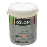 Pintura látex de exterior blanca mate lavable 4 L