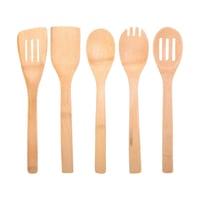 Set de 5 utensilios de bambú