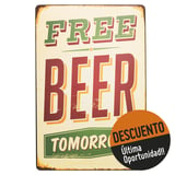 Cuadro Met Free Beer 20 x 30 cm