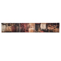 Revestimiento de vídrio Decorado Munch roja 10 x 60 cm