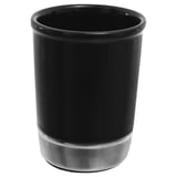 Vaso de cerámica York negro