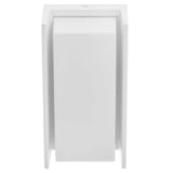 Tortuga rectangular aluminio blanco E27