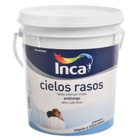 Pintura para cielo raso blanca mate antihongos 4 L