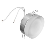 Lámpara de embutir semiempotrada blanco/níquel bipin 0 W