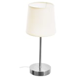 Lámpara de mesa 1 luz metal y tela